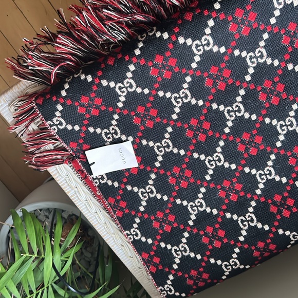 🦁 Gucci GG Jacquard ♦️♦️Throw Blanket - Picture 5 of 10